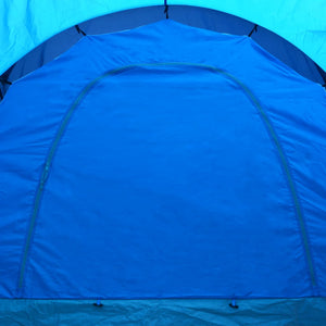 9-Personen Campingzelt, Dunkelblau/Blau