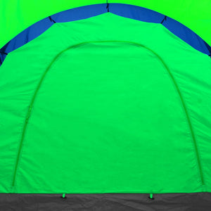 9-Personen Campingzelt Blau/Grün