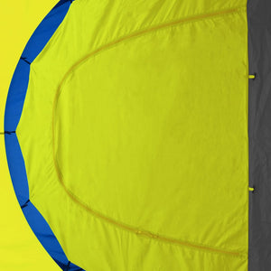 9-Personen Campingzelt Blau/Gelb