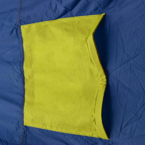 9-Personen Campingzelt Blau/Gelb