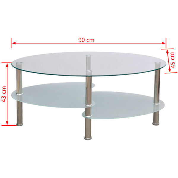 Weißer Couchtisch im Exklusiv-Design