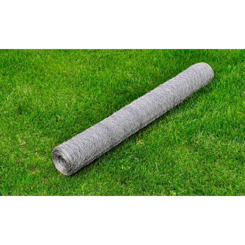 vidaXL Chain Link Fence Galvanized Steel 25x0.75 m Silver