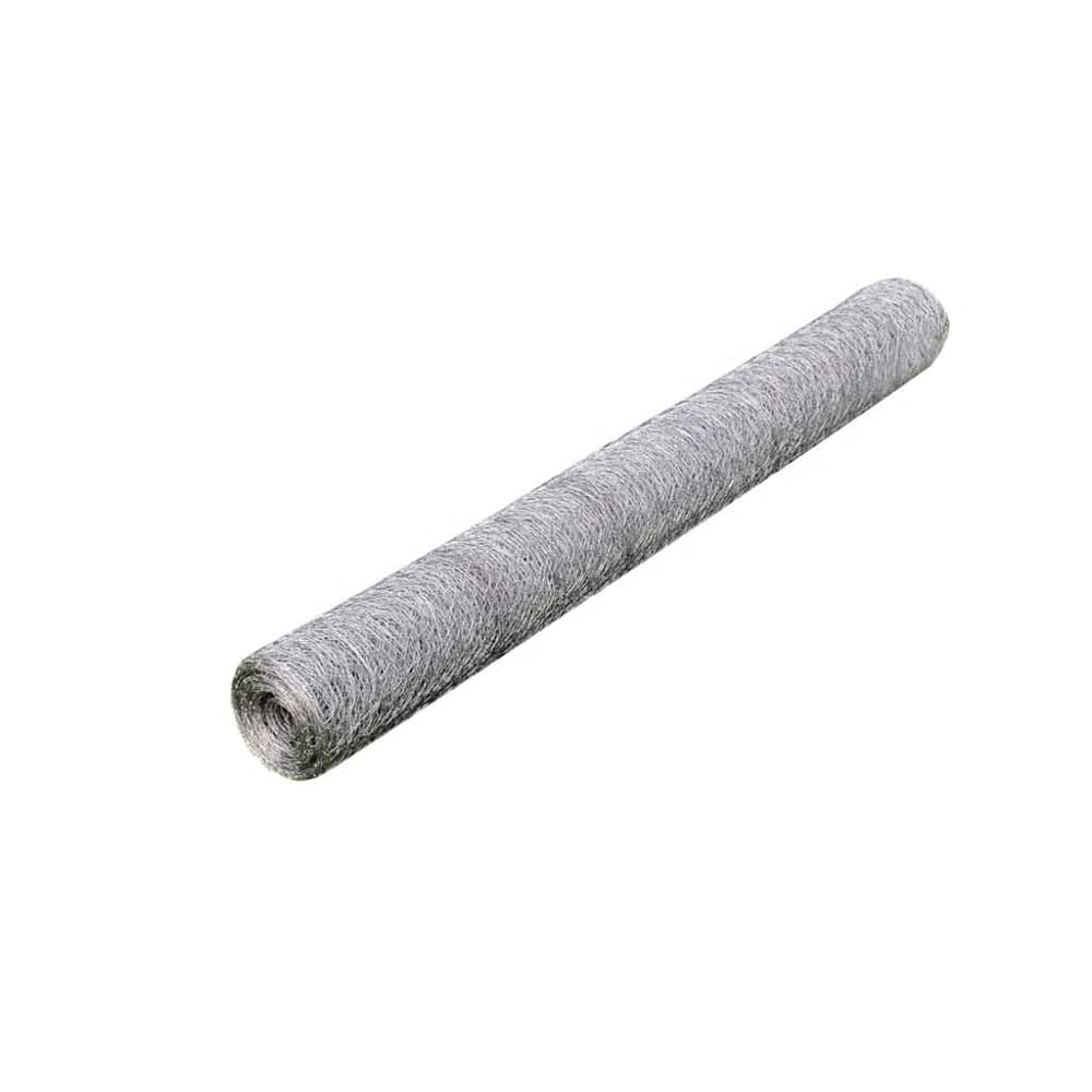 vidaXL Chain Link Fence Galvanized Steel 25x0.75 m Silver