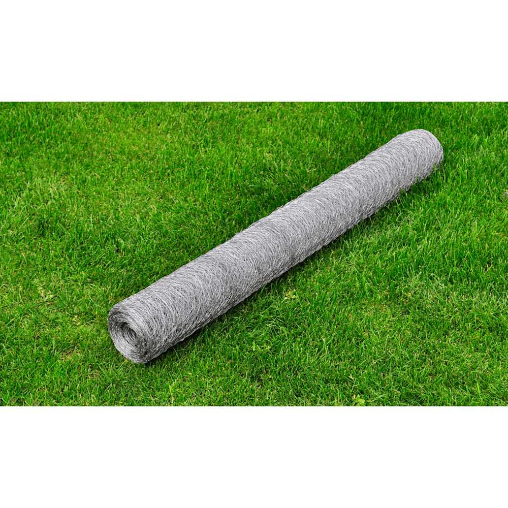 vidaXL Chain Link Fence Galvanized Steel 25x0.75 m Silver