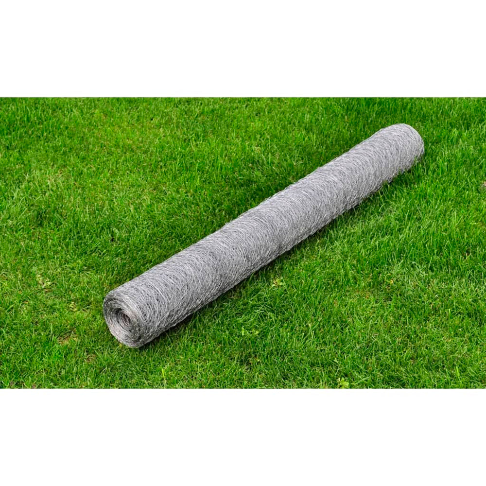 vidaXL Chain Link Fence Galvanized Steel 25x0.75 m Silver