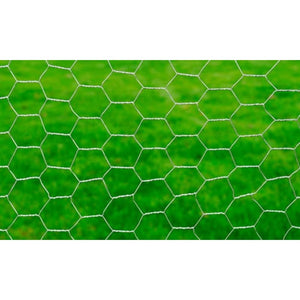 Drahtzaun für Hühner Verzinkter Stahl 25x1 m Silbern