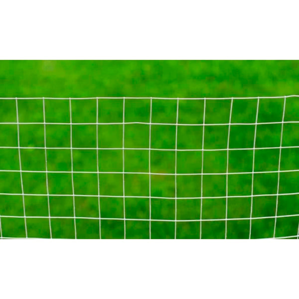 Drahtzaun für Hühner Verzinkter Stahl 10x1 m Silbern