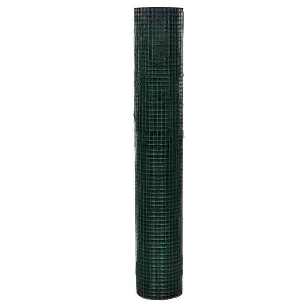 Drahtzaun für Hühner Verzinkt mit PVC-Beschichtung 10x1 m Grün