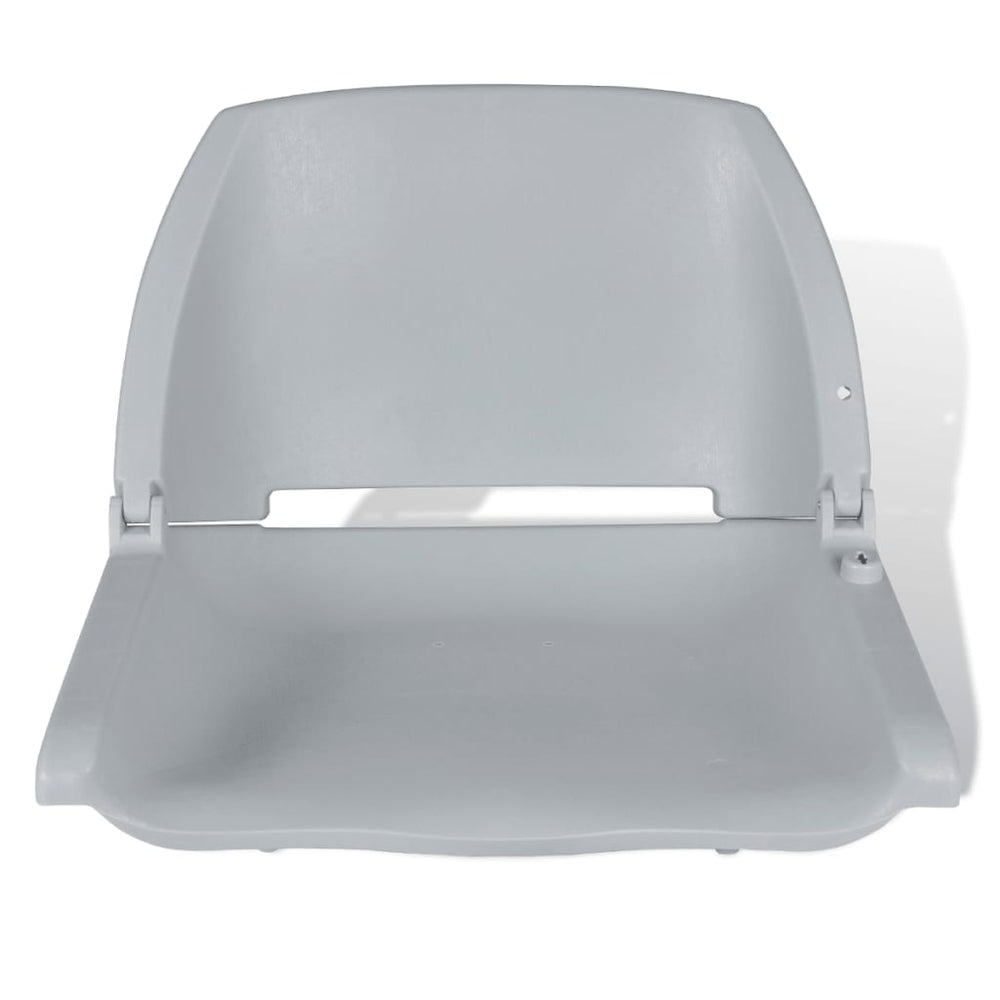 vidaXL Siège de bateau pliant sans rembourrage Gris 48x51x41 cm