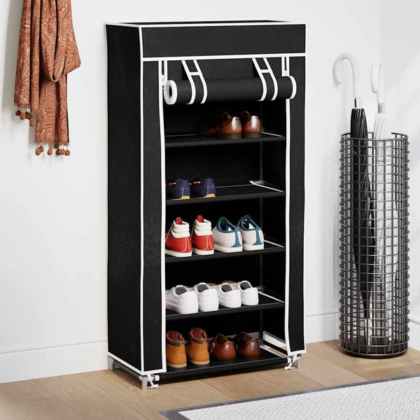 Schuhschrank Schuhregal 5 Schicht Schwarz