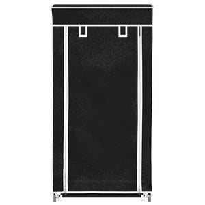 Schuhschrank Schuhregal Schuhablage 5 Schicht 58 x 28 x 106 cm Schwarz