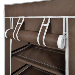 Meuble à chaussures Étagère à chaussures Rangement à chaussures 5 niveaux 58 x 28 x 106 cm Marron