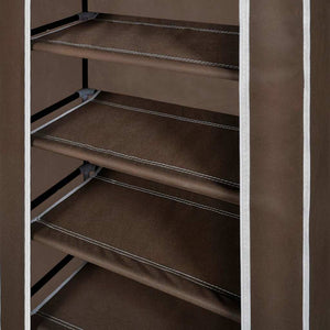 Schuhregal Schuhschrank 5 Ablagen Braun