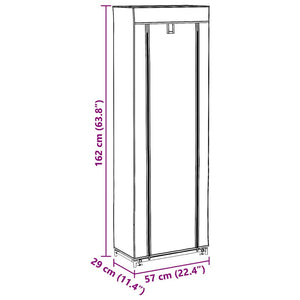 Schuhschrank Schuhregal 8 Schicht Braun