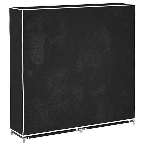 Schuhschrank Stoff Schwarz 10 Fächer