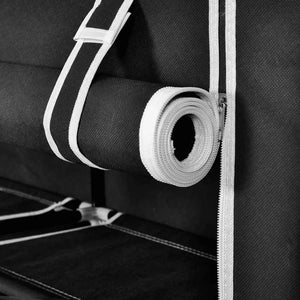 Schuhschrank Stoff Schwarz 10 Fächer