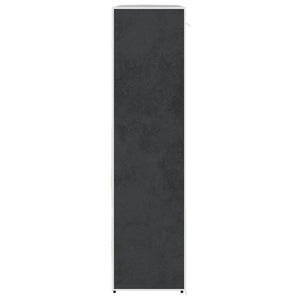 Stoffschrank Schwarz mit Fächern & Kleiderstangen