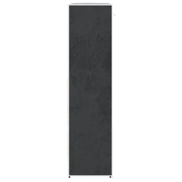 Stoffschrank Schwarz mit Fächern & Kleiderstangen