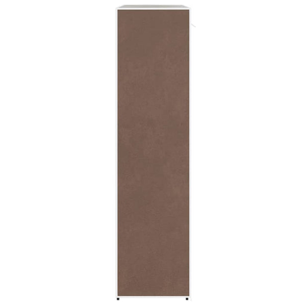 Stoffschrank Braun mit Fächern & Stangen