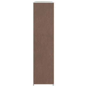 Stoffschrank mit Fächern und Stangen 45×150×176 cm Braun