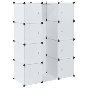 Modularer Schrank mit 9 Fächern, Weiß