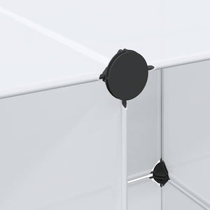 Modularer Schrank mit 9 Fächern, Weiß