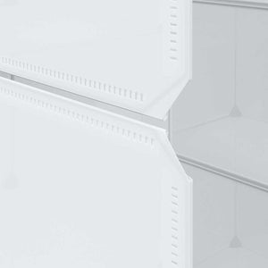 Modularer Schrank mit 9 Fächern, Weiß