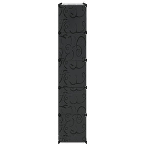 Modularer Schrank 14 Fächer Schwarz/Weiß