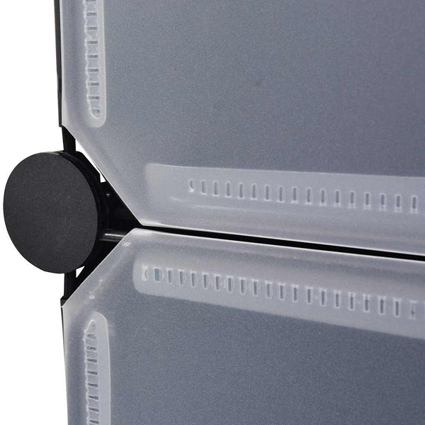 Modularer Schrank 14 Fächer Schwarz/Weiß