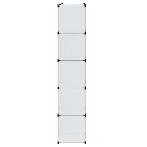 Modularer Schrank mit 14 Fächern Weiß 37x146x180,5 cm