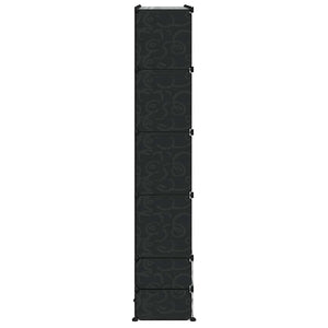 Modularer Kleiderschrank 18 Fächer Schwarz/Weiß