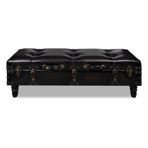 Banc Coffre de rangement long Banc de rangement Ottoman Marron