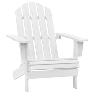 vidaXL Chaise de jardin en bois blanc