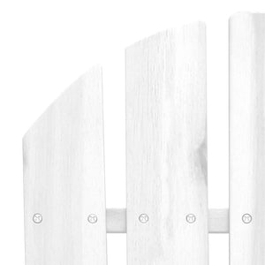 vidaXL Chaise de jardin en bois blanc