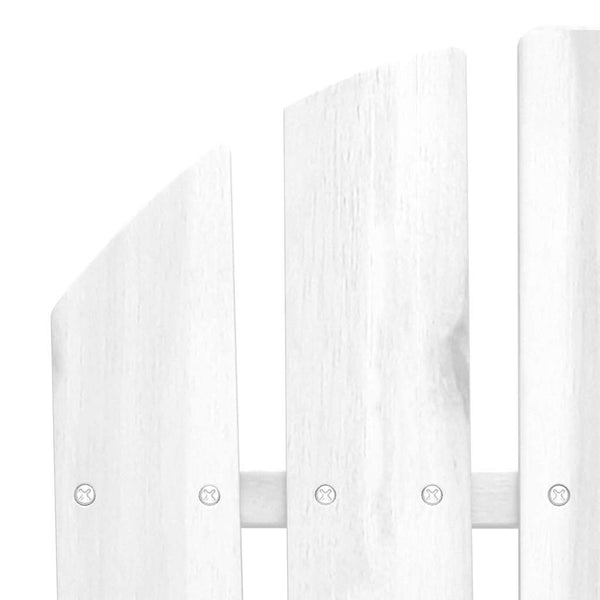 vidaXL Chaise de jardin en bois blanc