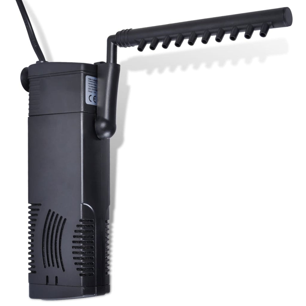 Pompe de filtre d'aquarium avec charbon actif 600 L/h