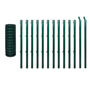 Eurozaun Stahl 25x1,2 m Grün