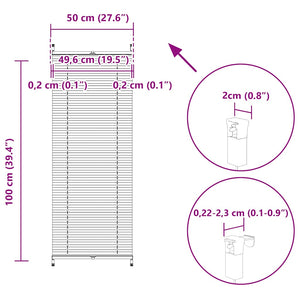 Plissee Rollo Creme 50x100cm
