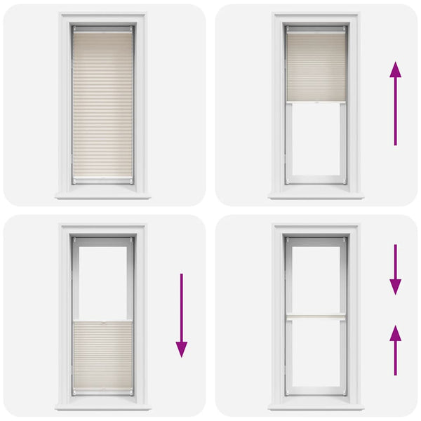 Plissee Faltrollo Rollo Plisseerollo 60x100cm Creme