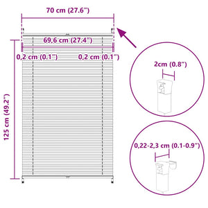 Plissee Rollo Creme 70x125cm