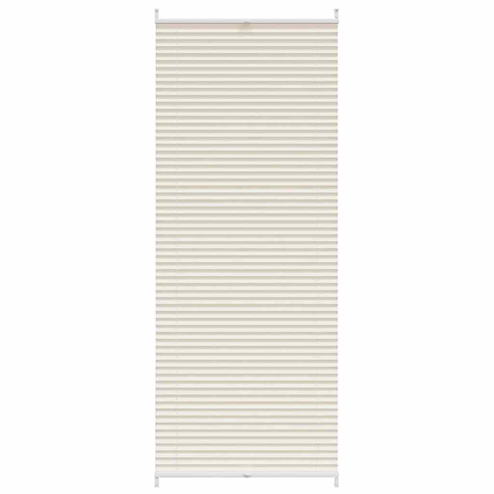 Store plissé enrouleur plissé 70x200cm Crème