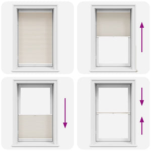 Plissee Faltrollo Rollo Jalousie klemmen 90x125cm Creme