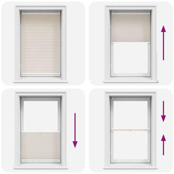 Plissee Rollo Jalousie Plisseerollo 90x150cm Creme
