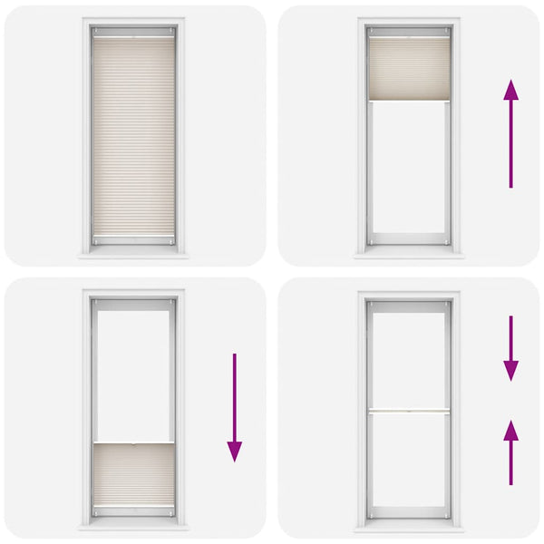 Plissee Faltrollo Rollo Jalousie Plisseerollo 90x200cm Creme