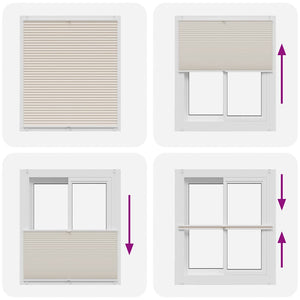 Plissee Faltrollo Rollo Plisseerollo 110x125cm Creme