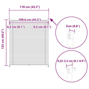 Plissee Rollo 110x125cm Creme, Faltrollo