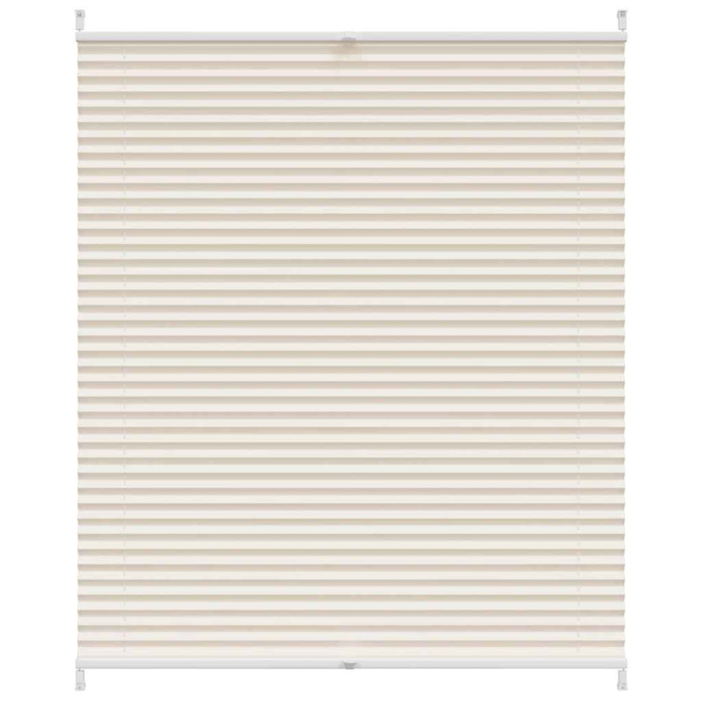 Store plissé pare-soleil 110x150cm Crème