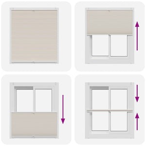 Plissee Faltrollo 110x150cm Creme