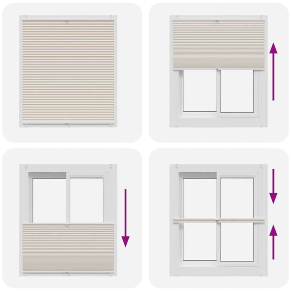 Plissee Faltrollo 110x150cm Creme