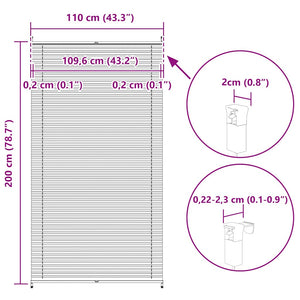 Plissee Faltrollo Rollo Plisseerollo 110x200cm Creme